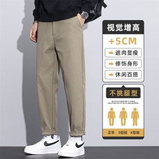 休闲裤男士秋季直筒宽松锥形男裤秋冬款男生百搭长裤子Z9875-P40，男装休闲裤，星座509