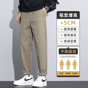 休闲裤男士秋季直筒宽松锥形男裤秋冬款男生百搭长裤子Z9875-P40图片