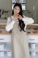【现货】时尚套装女2025春季新款女装洋气两件套背带裙套裙，女装套装/套裙，慧尚2-185