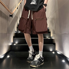 高品夏季工装短裤男纯色宽松大码运动五分裤DSA157B-D605-特P43，男装牛仔裤，电商A157B