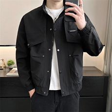 2025春季新款店主风工装休闲立领夹克潮牌外套男JK153-P115，男装夹克，电商A413