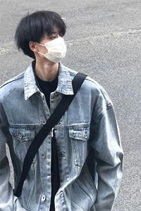 秋季牛仔外套男潮流夹克男外套休闲中性百搭上衣JK611-P60图片