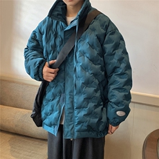 1定制面料棉衣男港风半高领棉服男外套男8707P125控168，男装棉衣，星座226-2