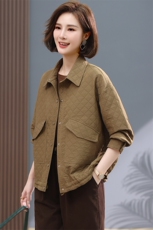 2022秋装时尚简约大方气质优雅休闲修身百搭潮流外套，女装短外套，丽影随形