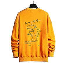 S6092-P35加绒-P40秋季圆领卫衣男大码韩版宽松长袖外套男，男装卫衣，电商A040A