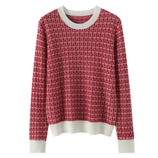 圆领羊绒衫女山羊绒秋冬内搭针织打底毛衣，女装羊绒衫，东业羊绒