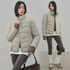 2025新款90白鸭绒羽绒服杜哪款常规无帽短款否保暖中古风白鸭绒，女装羽绒服，阳光伊恋