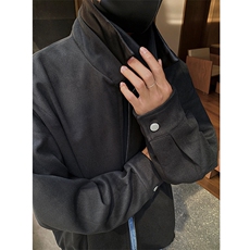 假两件拼接双层领毛呢夹克外套B289-F2467-P105，男装夹克，电商B289