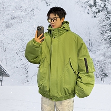 棉服男冬季新款港风宽松连帽棉衣MF9006-P90，男装棉衣，星座214-3