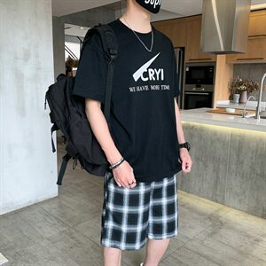 男士短袖t恤套装夏季韩版潮流休闲一套潮牌搭配帅气DS786T图片