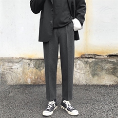 大量现货/加厚呢料裤韩版宽松百搭直筒休闲西裤A338-1KK03P55，男装西裤，电商D325