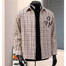 1港风小香风大码M-5XL中性情侣潮长袖衬衫男CCS8019P45加绒P55，男装衬衫，星座226-2