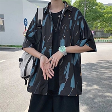 短袖衬衫春款男港风潮流C4P28，男装衬衫，星座1116-2
