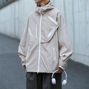 户外冲锋衣外套男女潮牌ins小众高街防风衣夹克JK85-P70图片