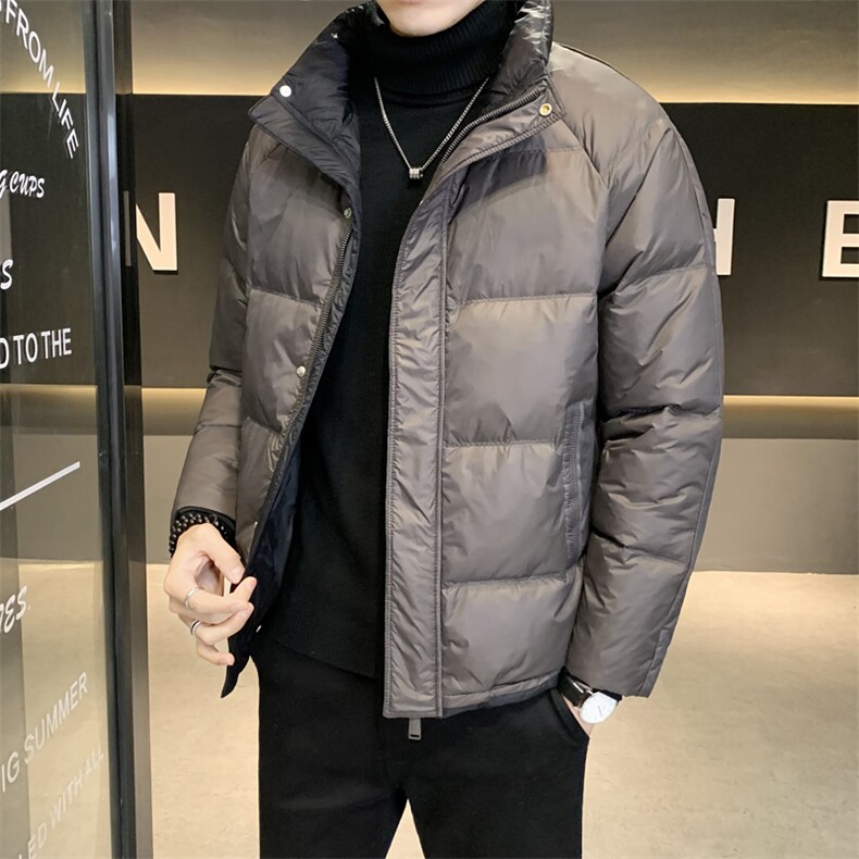 冬季短款立领羽绒服男 日系加厚面包服保暖外套Y6626-P195图片