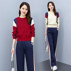 休闲卫衣运动服套装女装2025年春秋季新款减龄时尚洋气时髦两件套，女装套装/套裙，梦依杭