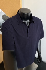 高品质老钱风亚麻男士polo衫短袖衬衫领T恤夏装宽松半袖S433-特25，男装T恤，电商A233-1