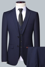 GDN502-1四季款新款男士礼服西装修身商务休闲男装西服三件套装，男装西服套装，电商B360