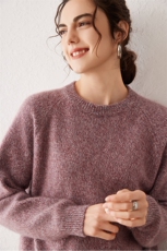 时尚减龄一线成衣加厚山羊绒帽衫女宽松连帽毛衣针织打底外套卫衣，女装羊绒衫，云暖羊山羊绒