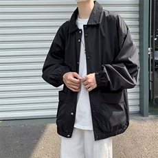 春秋港风复古文艺风衣外套韩版百搭休闲宽松工装夹克男W3451-P55，男装夹克，星座512-2