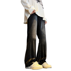 美式ins高街hiphop微喇扎染牛仔裤货号K2313P55控78，男装牛仔裤，电商A063