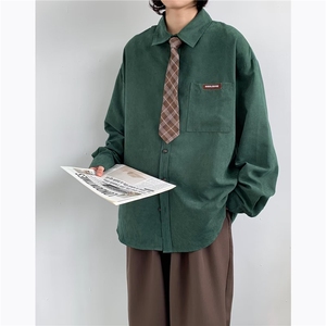 春季潮男宽松韩版衬衫长袖衬衣韩风发型师设计感衣服CY606-P29图片