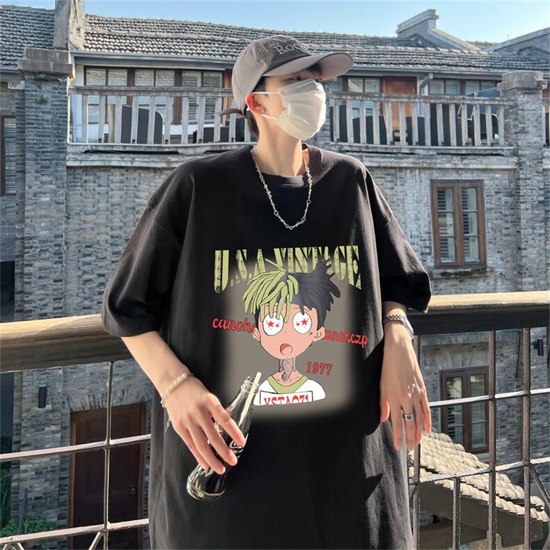 特P19控38230g重磅纯棉港风短袖t恤男DT3130,男装T恤,电商B370