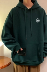 烫花大码340克重磅华棉复合潮流休闲连帽卫衣W4266-P42【特价】，男装卫衣，电商A007