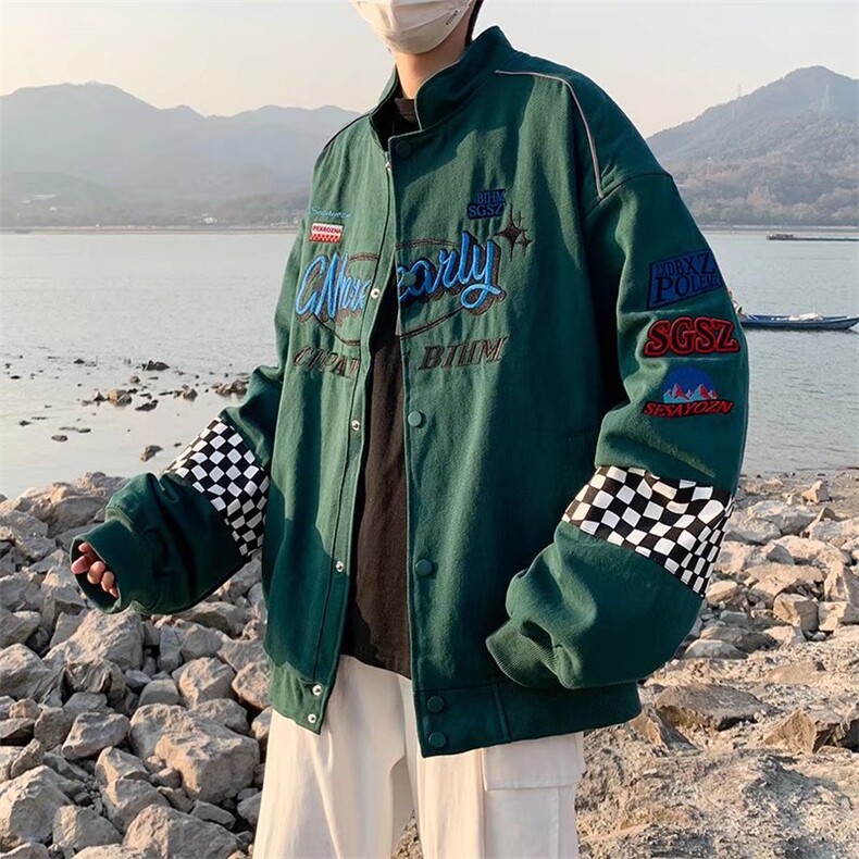 潮流夹克潮男春季刺绣棒球服HY13P65,男装夹克,星座1116-2