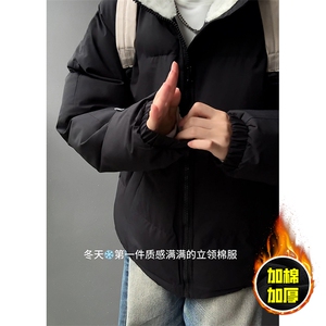 现货高品质美式高街冬季重磅三防加绒加厚羽绒棉衣厚外套棉服图片