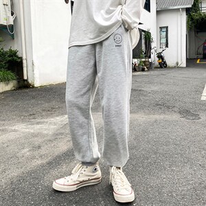 K12072-P40秋季束脚直筒运动裤男大码宽松休闲卫裤哈伦裤,男装休闲裤,电商A040