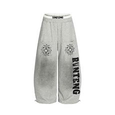 【现货】XZ1218BKG3068特价P44美式双裤头做脏印花卫裤，男装休闲裤，星座1218（原611-3）