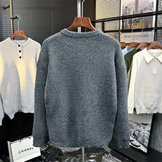 日系vintage毛衣男ins慵懒风bf复古套头纽扣针织衫MY03489-P58，男装针织衫/毛衣，星座308B-2