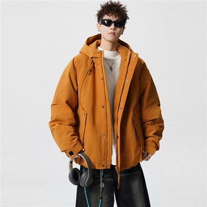 M-3XL B353 3815 P220 黄连帽2025冬羽绒服【标50控活动价338】图片