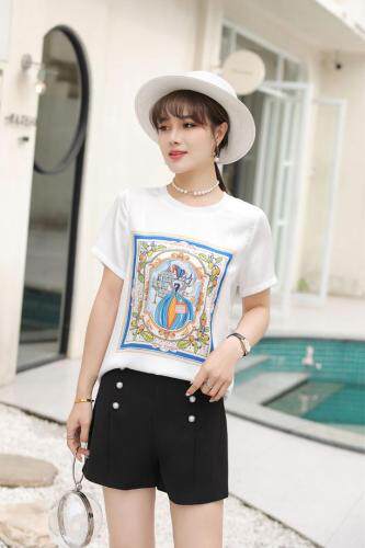 时尚缎面(醋酸面料)美图T，女装，湘怡服饰