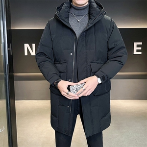 标50极寒厚款中长款羽绒服男2025新款连帽外套B240-YR8173-P265图片