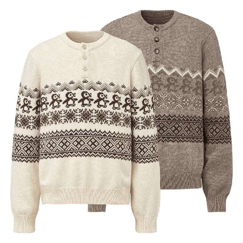 重磅秋冬装北极绒套头毛衣美式复古休闲慵懒风提花工艺针织衫外套，男装针织衫/毛衣，电商A486