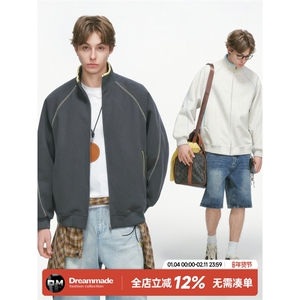 网图 美式哈苏线运动外套男女情侣款2026春季新款开衫卫衣 特P68图片