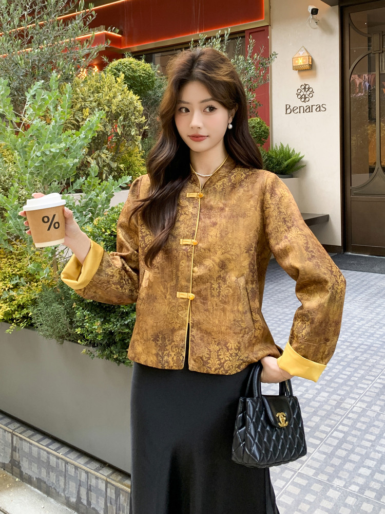 2026年春季女装女士精品唐装民族服装舞台服装唐装,女装短外套,凡歌灵