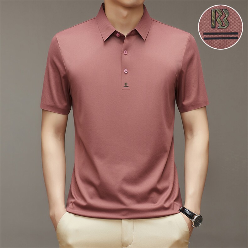2026夏季休闲时尚无痕Polo衫短袖夏季青年百搭T恤上衣HMH9808-P62,男装Polo衫,星座1105-3