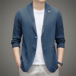 春秋季男纯色西装外套韩版休闲便服两粒扣西服上衣 ZL88803-P230图片