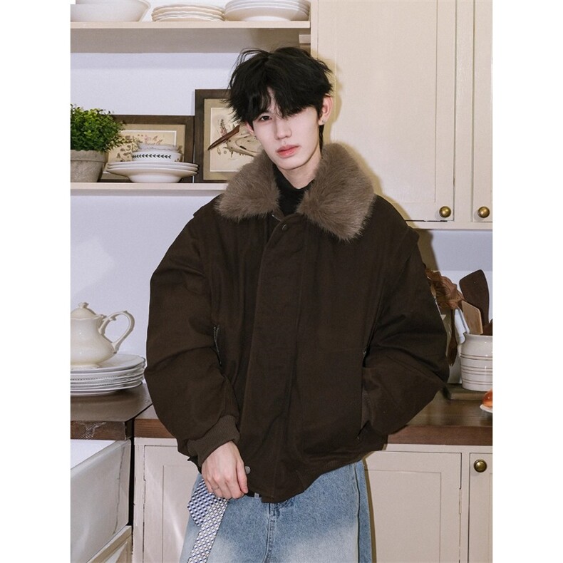 毛领派克服棉衣保暖座山雕外套MY2275特P97,男装棉衣,星座908-1