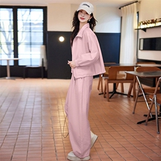 2024春季新款时尚减龄休闲遮肉显瘦两件套女，女装套装/套裙，深水步