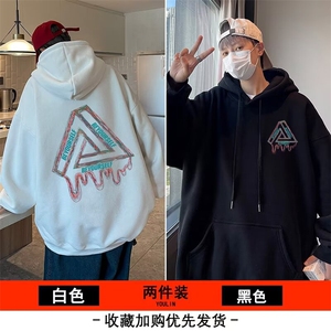 男子卫衣2025春季新款反伍系列舒适套头连帽宽松上衣图片