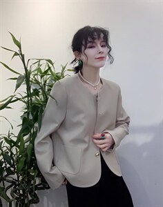 春款新款手工明线缝制小外套黑杏两色,其它,瑟拉·女人缘