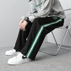 主推新款秋季大码港风束脚平脚长裤百搭休闲卫裤SJ109-K61-P40，男装休闲裤，星座109-1