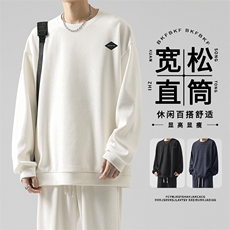秋季日系潮牌圆领长袖卫衣男士宽松有型卫衣TW992-特批-53，男装卫衣，星座718