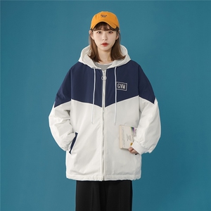 1港风棉衣情侣大码M-5XL潮牌棉袄工装棉服装7786特P60严控98图片