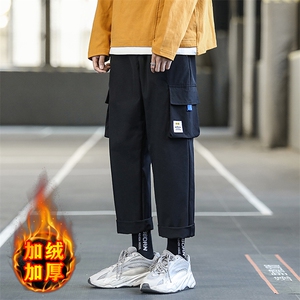 加绒2021九分裤潮流百搭运动休闲工装裤 5106-P30加绒批35图片