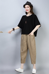 短袖T恤女2025年夏季新款宽松大码蝙蝠衫半袖上衣图片